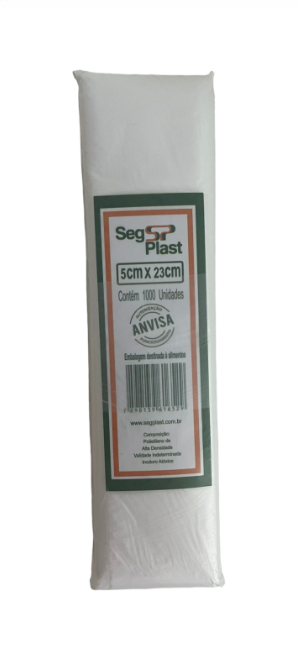 858 - SACO DINDIN 5X23X500 C/1.000un - SEGPLAST