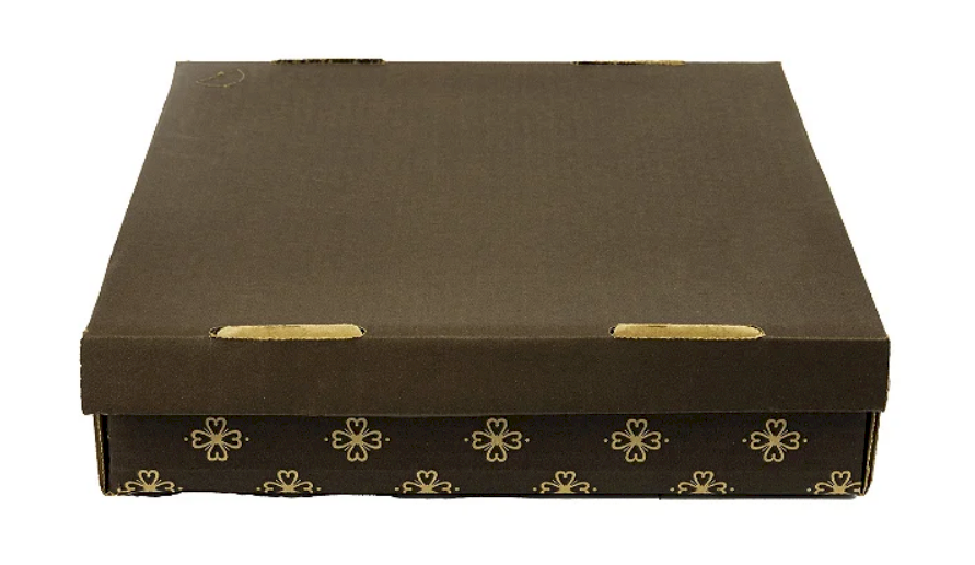 2367 - CAIXA 1 - 30x30x7 MARROM IMPRESSO - SULFORMAS