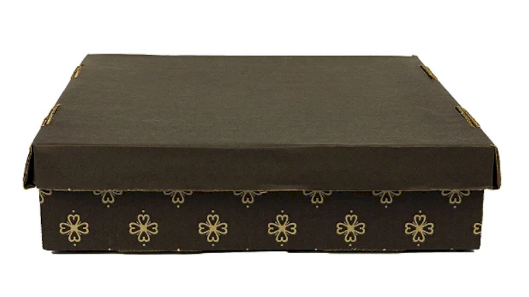 2521 - CAIXA 2 - 35x35x7 IMPRESSO MARROM - SULFORMAS