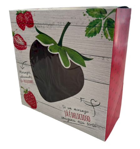 2377 - CAIXA TORTA MORANGO 21x21x7cm - SULFORMAS