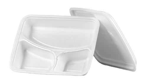 2585 - MARMITEX DE ISOPOR 3 DIVISORIAS 1200ml C/50un - ULTRATHERM