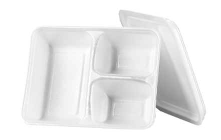 2586 - MARMITEX DE ISOPOR 3 DIVISORIAS 900ml C/50un - ULTRATHERM