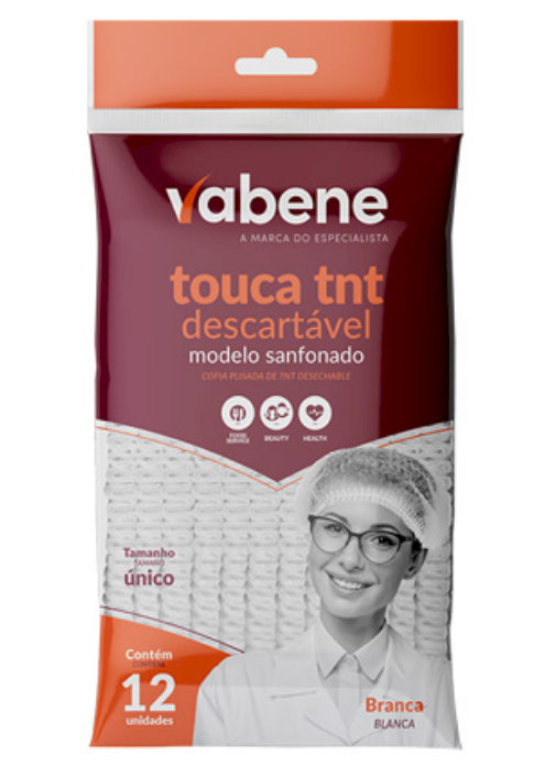 3767 - TOUCA SANFONADA TNT C/12un - VABENE