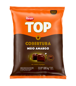 696 - COBERTURA GOTAS MEIO AMARGO TOP 1,01kg - HARALD