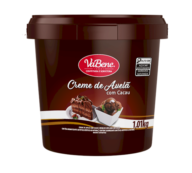 3194 - CREME DE AVELA COM CACAU 1,01kg - VABENE