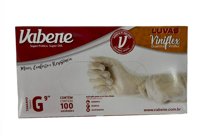 460 - LUVA VINIFLEX G C/100un - VABENE