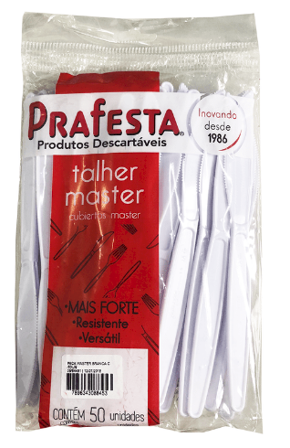 3885 - FACA MASTER BRANCA C/50un -  PRAFESTA