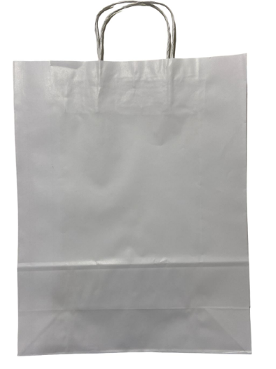 2014 - SACOLA PAPEL BRANCO 31X12X39 - LELU