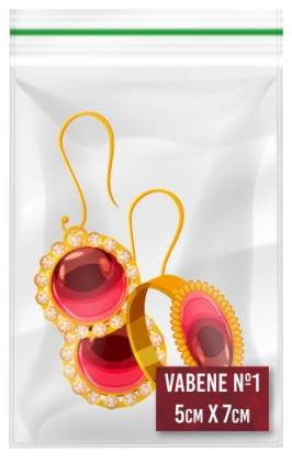 4362 - SACO ZIP N1 5X7cm C/ 100un  - VABENE