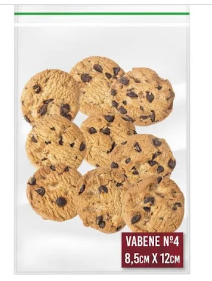 4367 - SACO ZIP N4 8,5X12cm C/ 100un  - VABENE