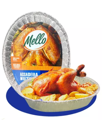 4322 - ASSADEIRA ALUM. OVAL 7,5lt - MELLO