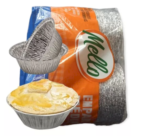 4324 - FORMA ALUM. EMPADA MEDIA 80ml C/ 100un - MELLO