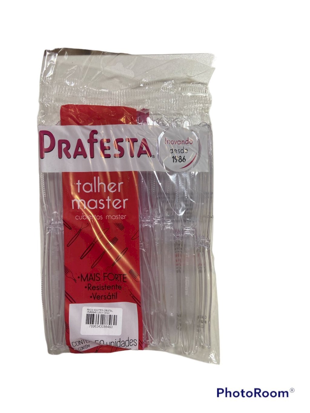 3886 - FACA MASTER CRISTAL C/50un -  PRAFESTA