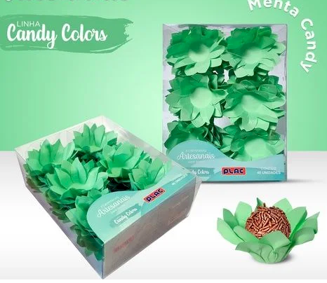 4416 - FORMA P/ DOCES VENEZA CANDY C/40un MENTA - PLAC