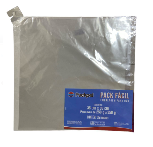 4379 - ENVELOPE P/ OVO 250g a 350g INCOLOR 35x35cm C/5un  - PC/CROMUS