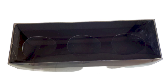 4458 - CAIXA MEIO OVO BASIC SLIM PRETO 3x50g - PAPIERI