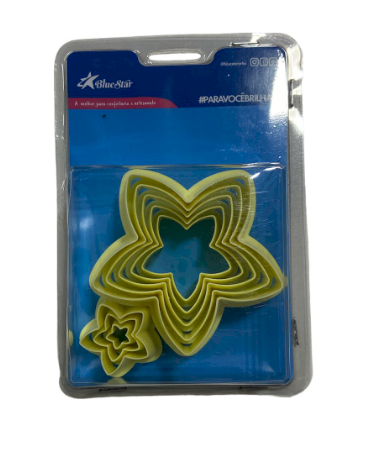 2481 - CORTADOR ESTRELA C/ 5un - BLUESTAR