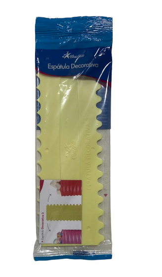 4387 - ESPATULA DECORATIVA 3 AMARELA - BLUESTAR
