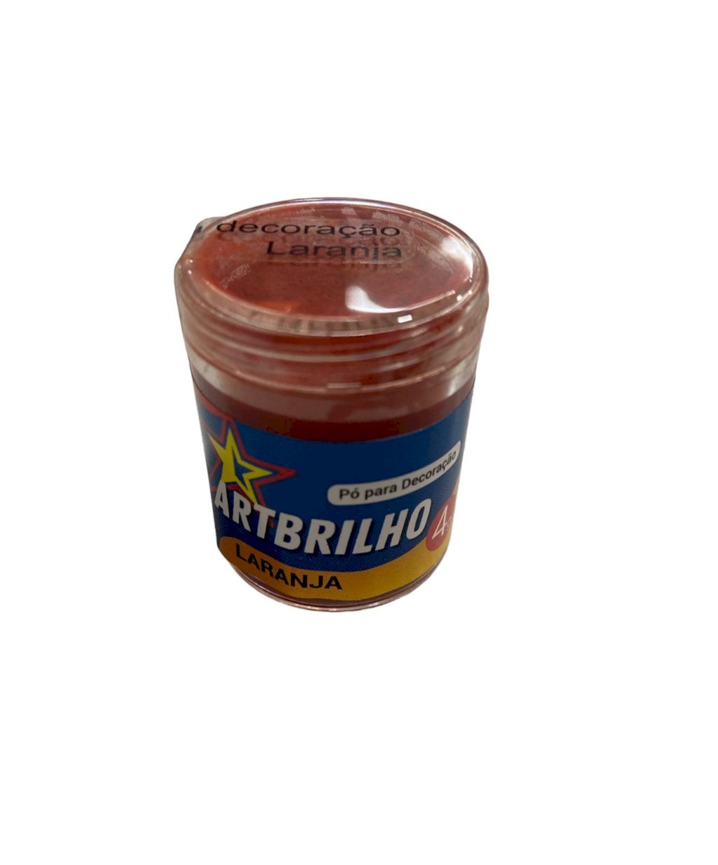 4507 - PÓ P/ DECORAÇÃO LARANJA 4g - ARTBRILHO