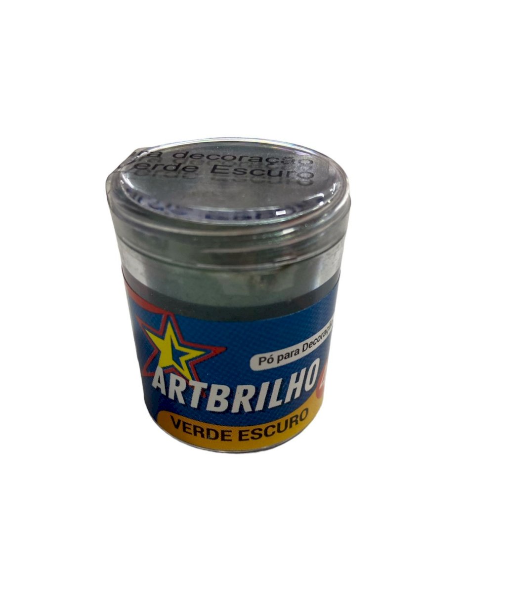 4510 - PÓ P/ DECORAÇÃO VERDE ESCURO 4g - ARTBRILHO