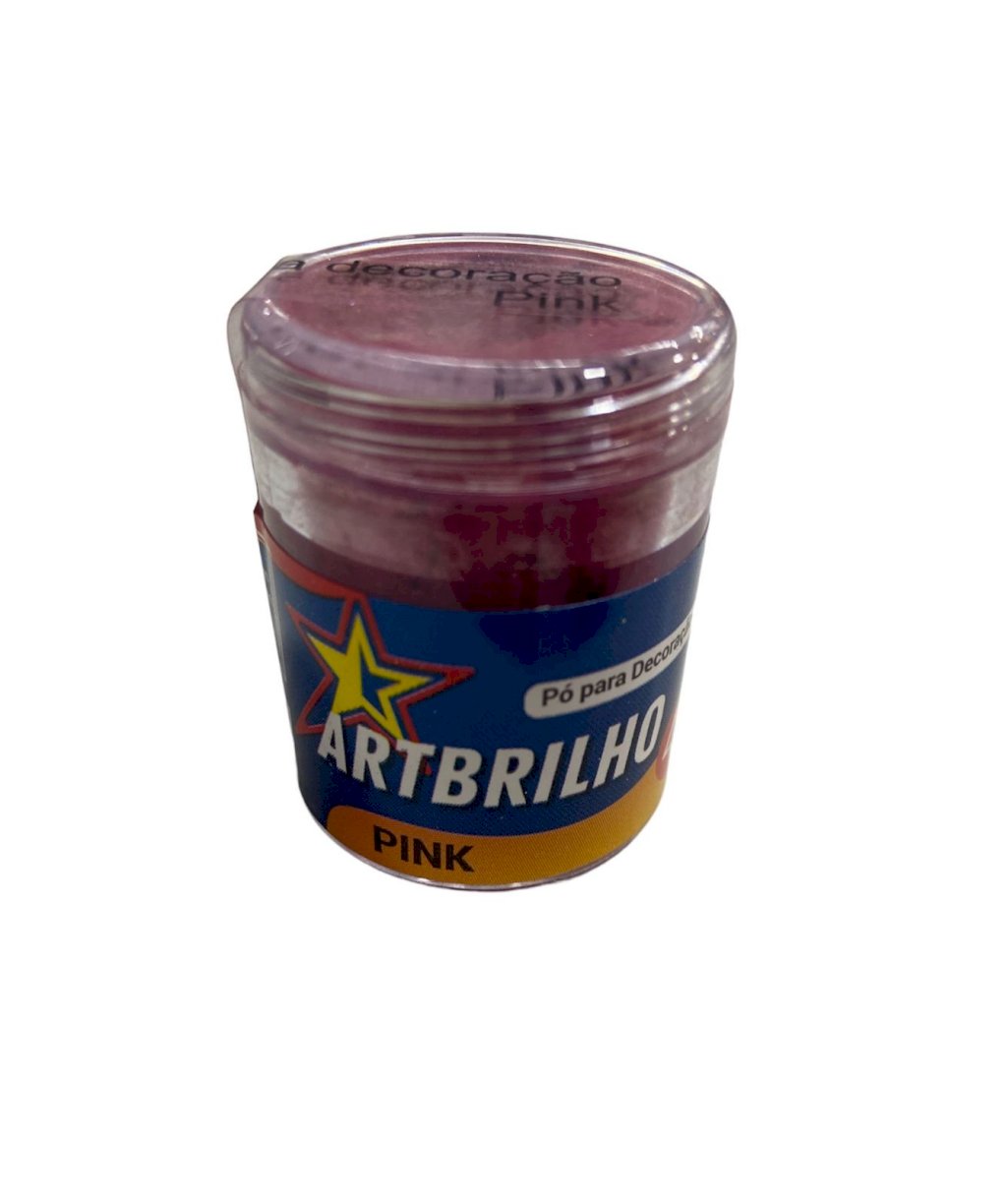 4493 - PÓ P/ DECORAÇÃO PINK 4g - ARTBRILHO