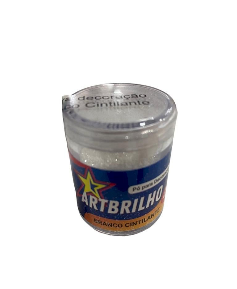 4494 - PÓ P/ DECORAÇÃO BRANCO CINTILANTE 4g - ARTBRILHO