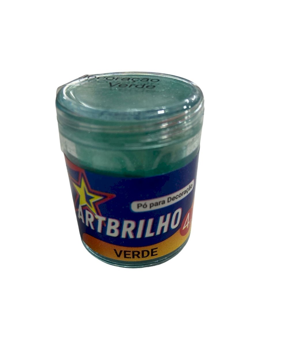 4497 - PÓ P/ DECORAÇÃO VERDE 4g - ARTBRILHO