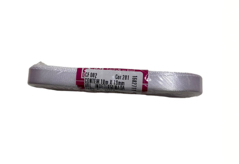 4580 - FITA CETIM 10mm COR 201 BRANCO 10mts - FITAS PROGRESSO