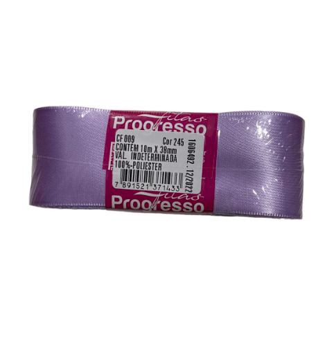 4635 - FITA CETIM 38mm COR 245 LILÁS C/10mts - FITAS PROGRESSO