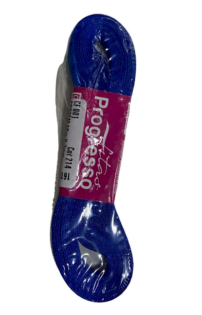 1662 - FITA CETIM 7mm COR 214 AZUL ROYAL C/10mts - FITAS PROGRESSO
