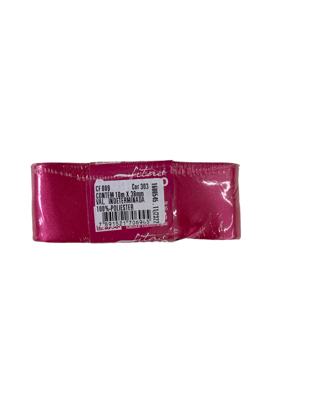 1702 - FITA CETIM 38mm COR 303 PINK C/10mts - FITAS PROGRESSO