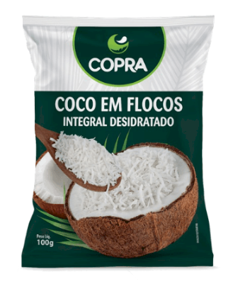 4665 - COCO EM FLOCOS INTEGRAL DESIDRATADO 100g - COPRA
