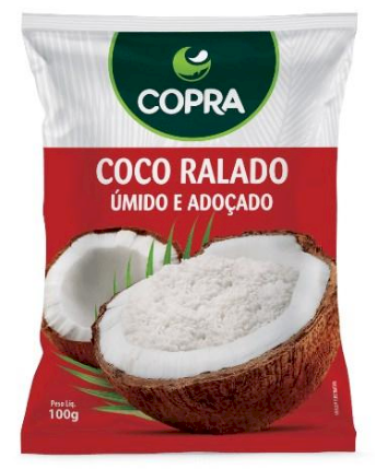 4671 - COCO RALADO FINO UMIDO E ADOÇADO 100g - COPRA