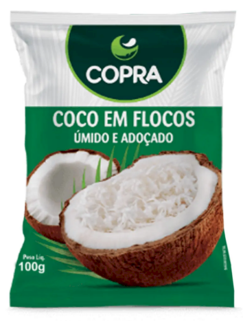 4667 - COCO FLOCOS UMIDO E ADOÇADO 100g - COPRA