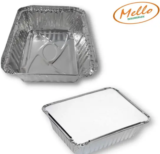 4707 - BANDEJA ALUMÍNIO DESC. M160 1000ml C/10un - MELLO