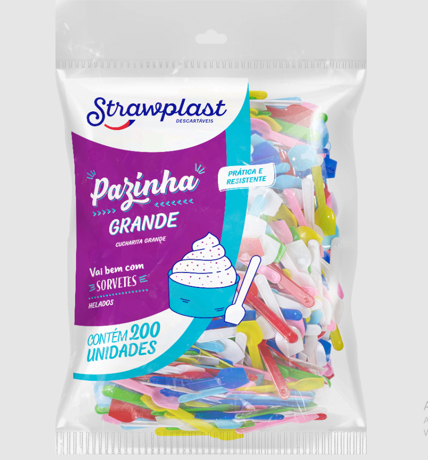 4767 - PAZINHA GRANDE MISTA C/ 200un - STRAWPLAST