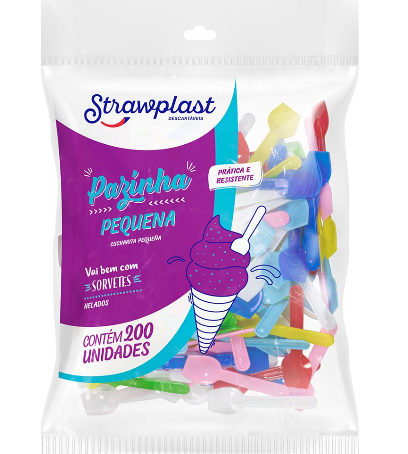 4766 - PAZINHA PEQUENA MISTA C/ 200un - STRAWPLAST