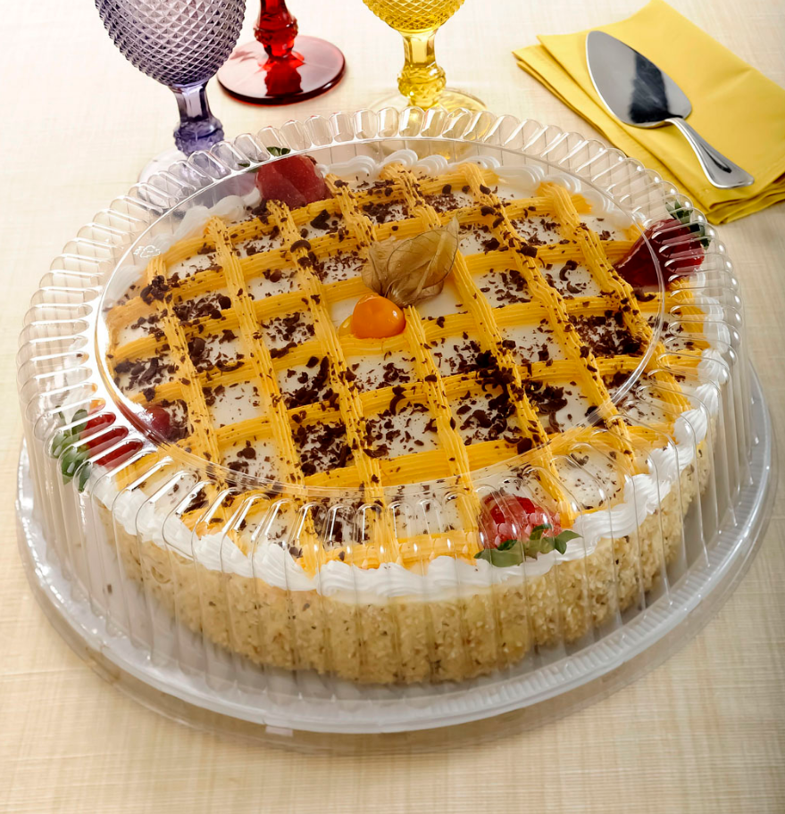 1033 - EMBALAGEM G60MM BRANCA TORTA GRANDE MILLENIUM MEDIA PET 2,2kg 1un - GALVANOTEK