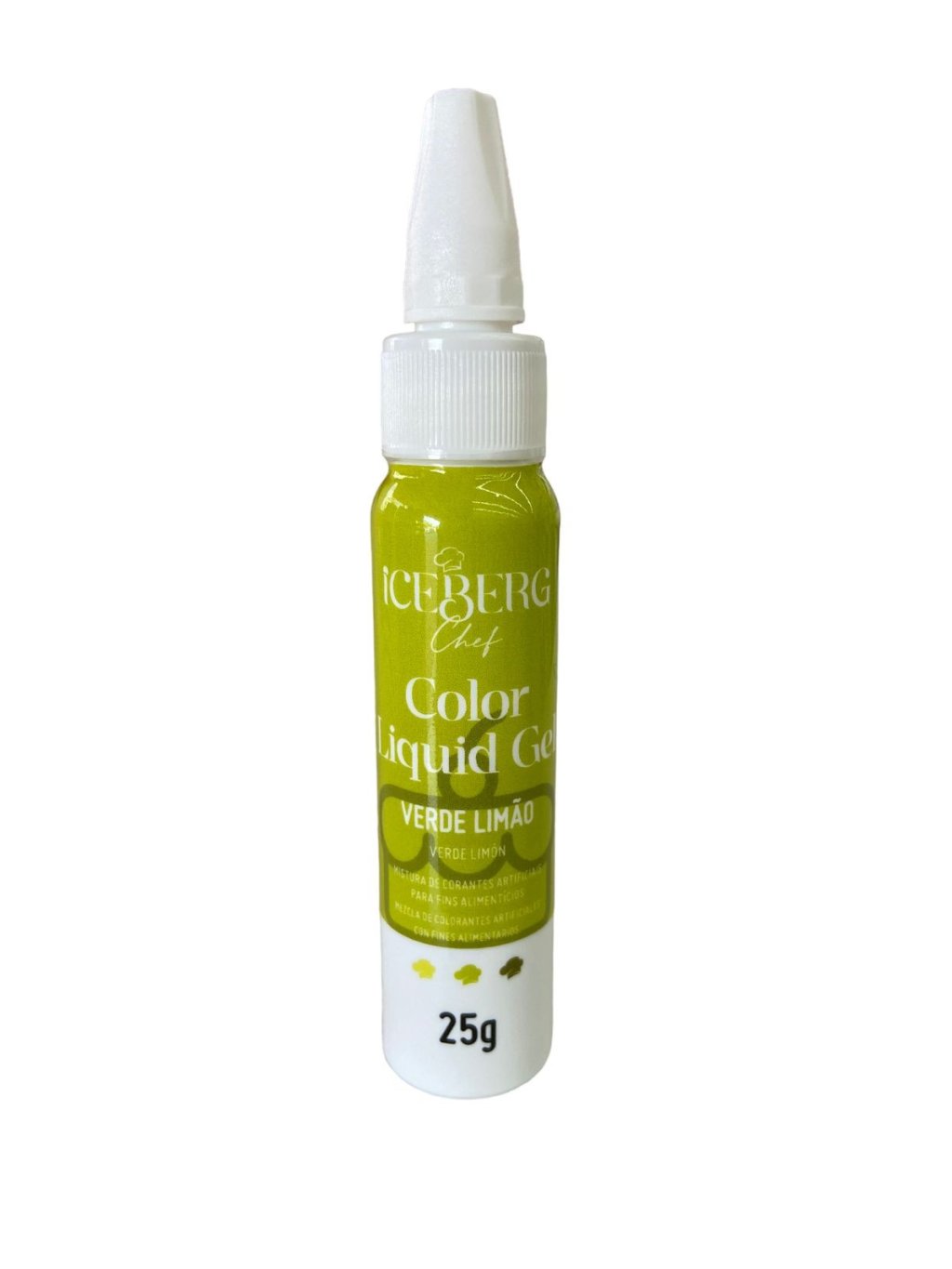 664 - COLOR LIQUID GEL VERDE LIMAO 25g - ICEBERG