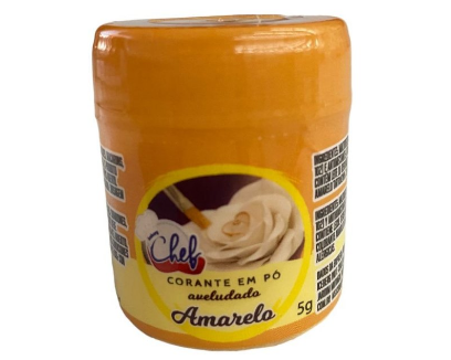 4863 - CORANTE PO DECORATIVO EFEITO AVELUDADO AMARELO 5g - ICEBERG