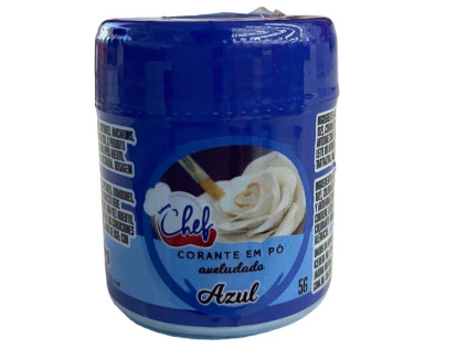 4864 - CORANTE PO DECORATIVO EFEITO AVELUDADO AZUL 5g - ICEBERG