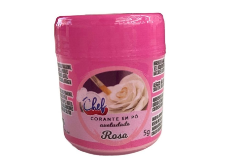 4866 - CORANTE PO DECORATIVO EFEITO AVELUDADO ROSA 5g - ICEBERG