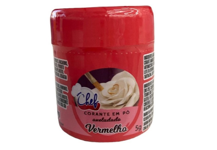 4868 - CORANTE PO DECORATIVO EFEITO AVELUDADO VERMELHO 5g - ICEBERG