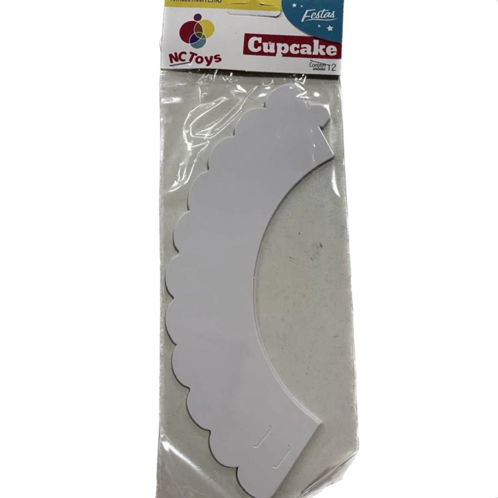 3614 - SAIA CUPCAKE BRANCO C/12un - NC TOYS
