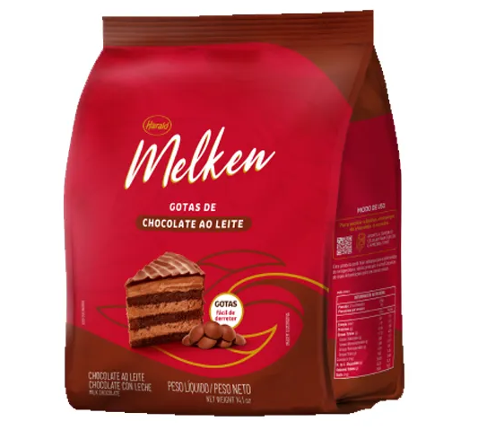 2685 - CHOCOLATE GOTAS AO LEITE MELKEN 400g - HARALD