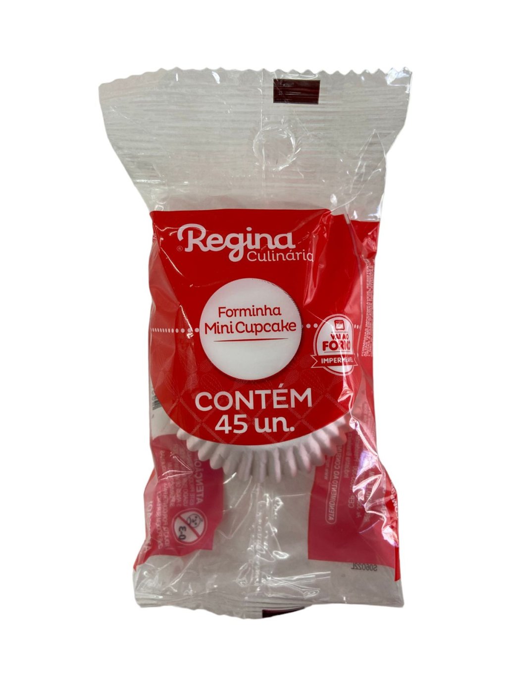 4956 - FORMINHA MINI CUPCAKE COLORS IMPERMEAVEL BRANCA 45un - REGINA