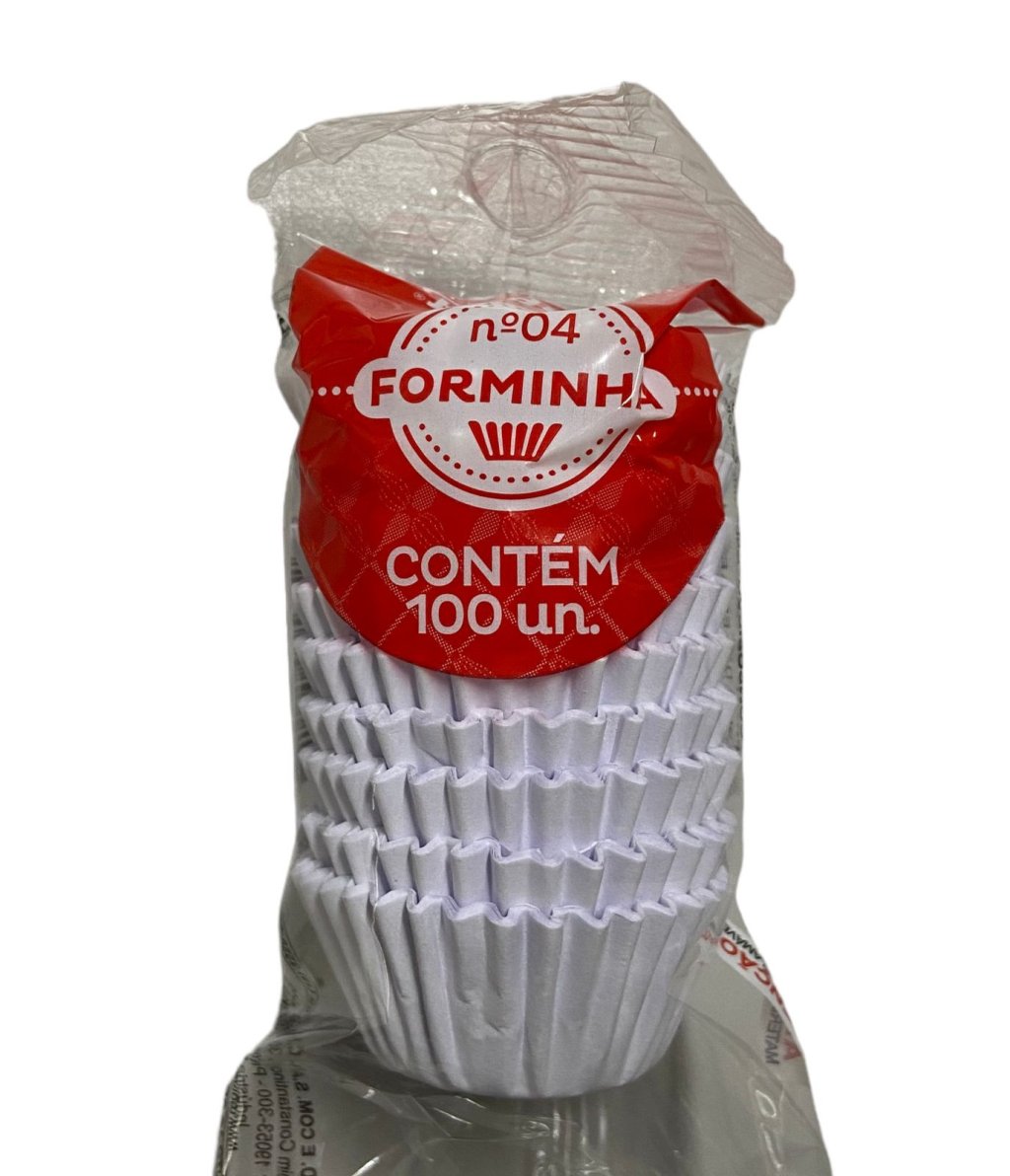 4924 - FORMINHA N 4 PAPEL BRANCA 100un - REGINA
