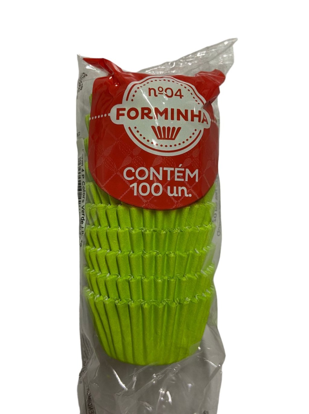 4928 - FORMINHA N 4 PAPEL COLORS VERDE LIMAO 100un - REGINA