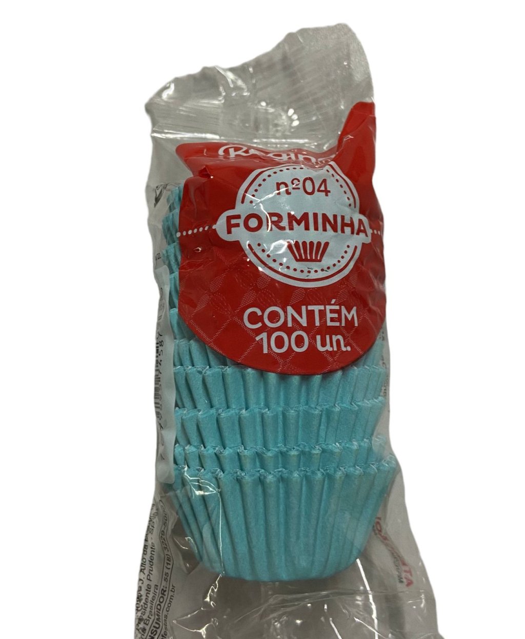 4925 - FORMINHA N 4 PAPEL COLORS AZUL BEBE 100un - REGINA