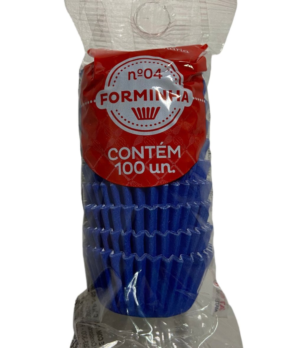 4962 - FORMINHA N 4 PAPEL COLORS AZUL ROYAL 100un - REGINA